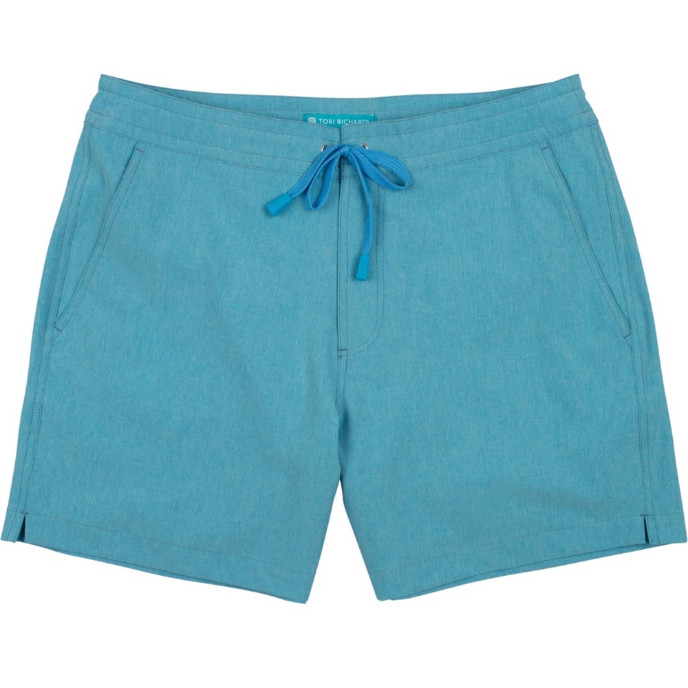 Tori Richard Hidden Deep Blue Swim Suit Trunks Board Shorts  36